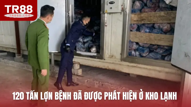 120 tấn lợn bệnh đã được phát hiện ở kho lạnh