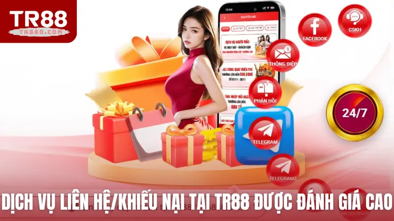 Dịch vụ Liên hệ/khiếu nại tại TR88 được đánh giá cao