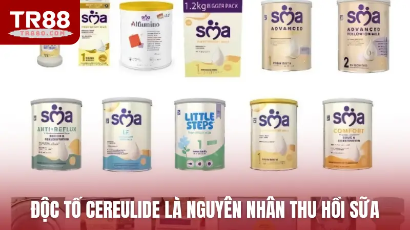 Độc tố Cereulide là nguyên nhân thu hồi sữa