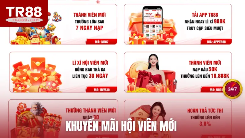 khuyến mãi hội viên mới