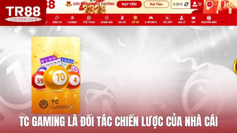 Nhà cung cấp TC Gaming là đối tác chiến lược của nhà cái